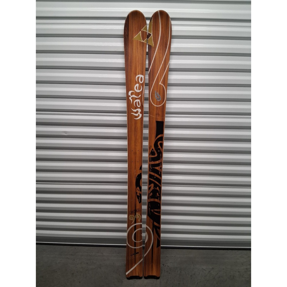 Fischer Watea 94 All Mountain Freeride Skis 170cm Wood Grain Flat No Bindings